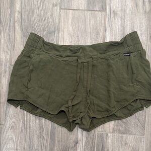Hurley Dark Green Women's Athletic Shorts